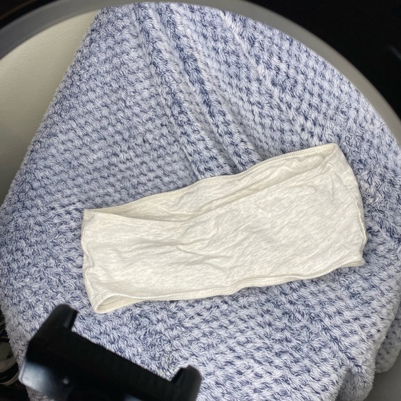 Heather grey, forest green and black halter top - Picture 7 of 7